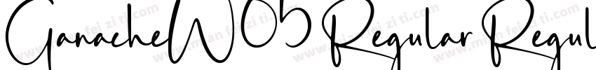 GanacheW05 Regular Regular字体转换